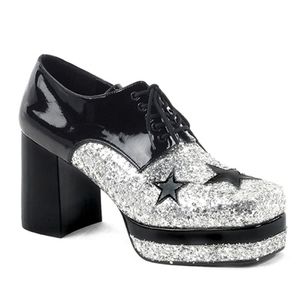 ✳NEW✳Glitter platform shoes w/stars